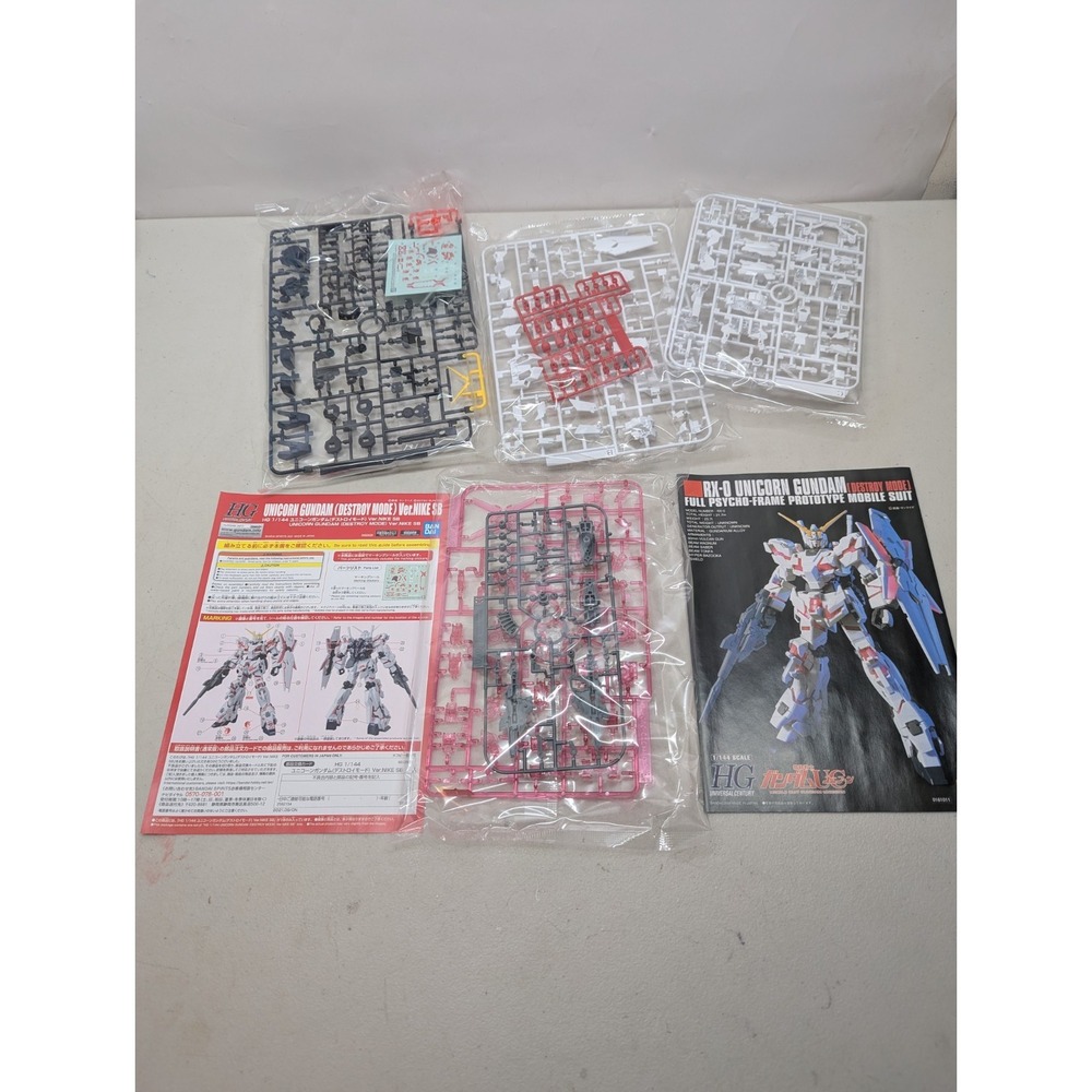 New Bandai Gundam Nike SB Unicorn Destroy Mode 1/144 HG Model Kit *Read - Picture 2 of 12